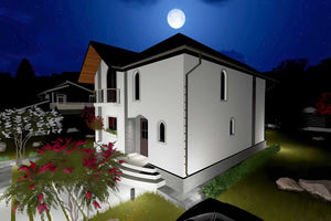 Constructie casa din zidarie 200 mp cu etaj si arcade 054 - fatade casa 3D foto 11 thumbnail