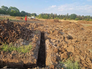 Constructie casa in Ilfov trasare si sapatura fundatie thumbnail