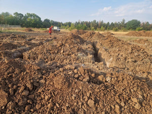 Constructie casa in Ilfov trasare si sapatura fundatie thumbnail
