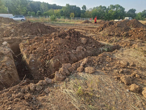 Constructie casa in Ilfov trasare si sapatura fundatie thumbnail