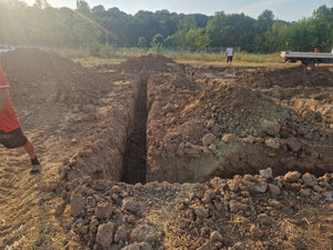 Constructie casa in Ilfov trasare si sapatura fundatie thumbnail