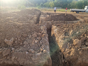 Constructie casa in Ilfov trasare si sapatura fundatie thumbnail