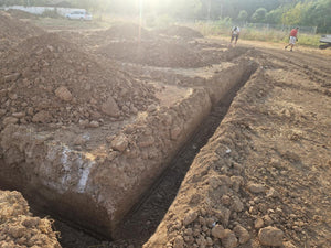 Constructie casa in Ilfov trasare si sapatura fundatie thumbnail
