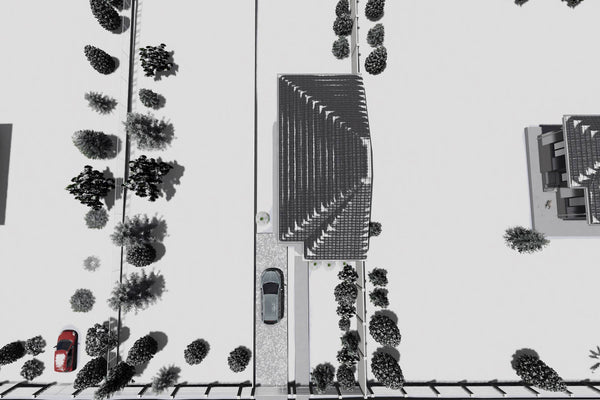 Constructie casa la calcan zidarie de caramida 2 camere 88mp - design acoperis casa cu teren ingust imagine 23