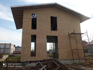 Constructie casa metalica inchideri exterioare fatade prin placari cu OSB thumbnail