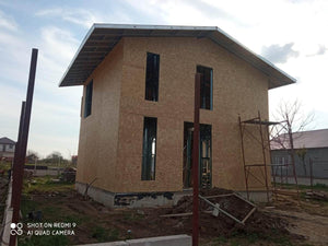 Constructie casa metalica inchideri exterioare fatade prin placari cu OSB thumbnail