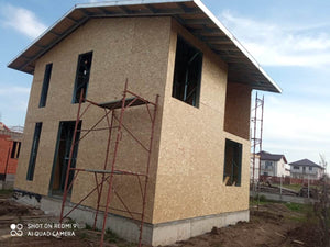 Constructie casa metalica inchideri exterioare fatade prin placari cu OSB thumbnail