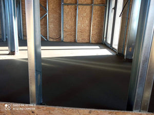 Constructie casa metalica parter etaj 115 mp etapa de turnare a sapelor thumbnail