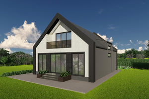Constructie casa moderna cu mansarda zidarie de caramida poza 9 thumbnail
