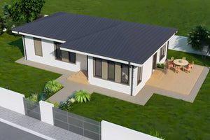 Constructie casa parter 3 camere si 2 bai zidarie 110 mp 112 - imagine din exterior a casei 10 thumbnail