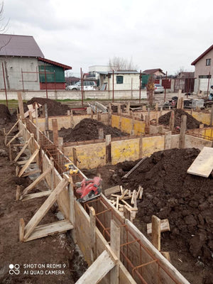 Constructie casa structura metalica cu etaj plantare armatura cofrare grinzi thumbnail