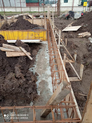 Constructie casa structura metalica cu etaj plantare armatura cofrare grinzi thumbnail