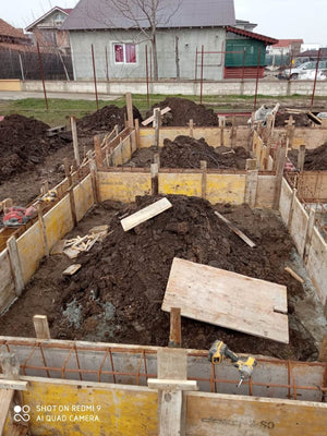Constructie casa structura metalica cu etaj plantare armatura cofrare grinzi thumbnail