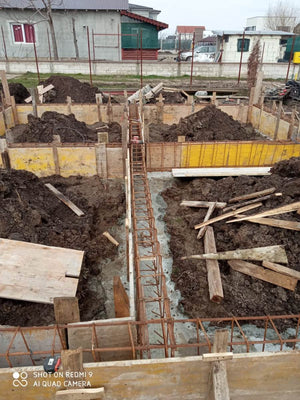 Constructie casa structura metalica cu etaj plantare armatura cofrare grinzi thumbnail