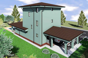 Constructie casa spatioasa din caramida zidarie 2 etaje 007 - design exterior casa foto 7 thumbnail