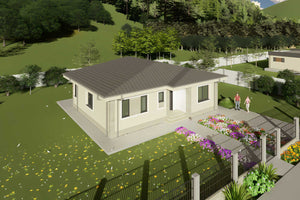 Constructie casa zidarie 4 camere 120 mp bca sau caramida - imagine exterioara casa poza 4 thumbnail