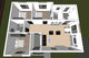 Constructie casa zidarie BCA 120 mp fara etaj 120-083 - proiect 3d casa