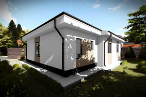 Constructie casa zidarie BCA 120 mp fara etaj 120-083 - designul casei imagine 5 thumbnail