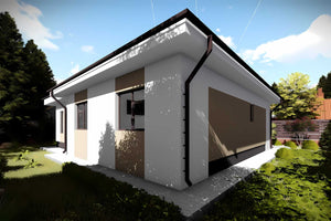 Constructie casa zidarie BCA 120 mp fara etaj 120-083 - designul casei imagine 6 thumbnail