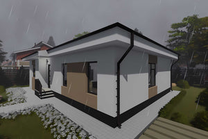 Constructie casa zidarie BCA 120 mp fara etaj 120-083 - designul casei imagine 9 thumbnail