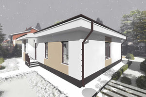 Constructie casa zidarie BCA 120 mp fara etaj 120-083 - designul casei imagine 10 thumbnail