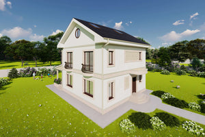 Constructie casa zidarie caramida cu etaj si mansarda 270 mp - fatadele casei poza 14 thumbnail
