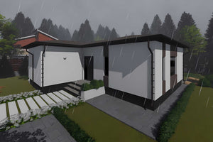Constructie casa zidarie din caramida 100 mp 3 camere 2 bai - exterior casa poza 6 thumbnail