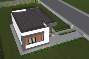Constructie casa zidarie din caramida la 100 mp 2 dormitoare - design casa stil mediteranean imagine 7 thumbnail