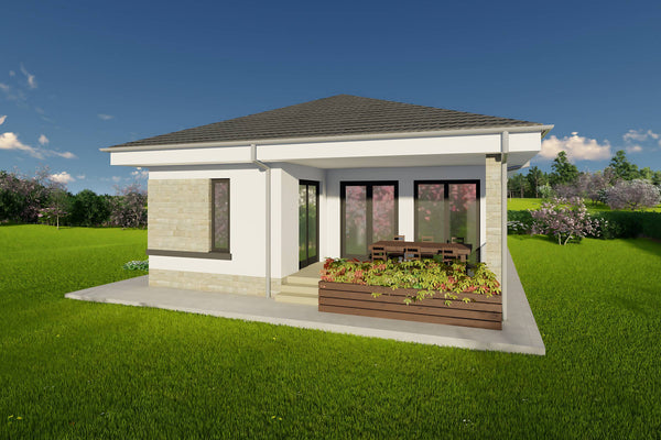 Constructie casa moderna din zidarie fara etaj 2 bai din caramida de 150 mp imagine 10