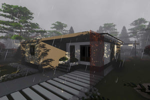 Constructie casa zidarie fara etaj moderna BCA model 104-068 - design exterior casa foto 6 thumbnail