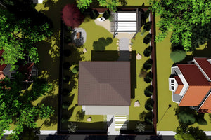 Constructie casa zidarie fara etaj moderna BCA model 104-068 - design acoperis foto 10 thumbnail