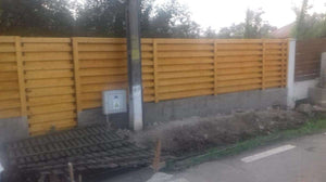 Constructie gard din beton si lemn GA03 thumbnail