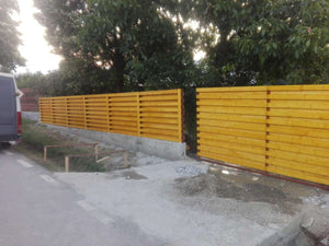 Constructie gard din beton si lemn GA03 thumbnail