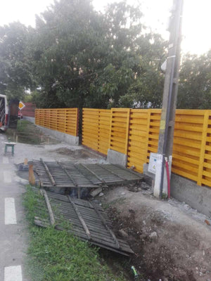 Constructie gard din beton si lemn GA03 thumbnail
