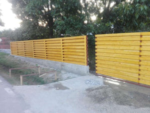 Constructie gard din beton si lemn GA03 thumbnail