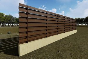 Constructie Gard din Beton si Lemn GA03 - gard modern poza 1 thumbnail