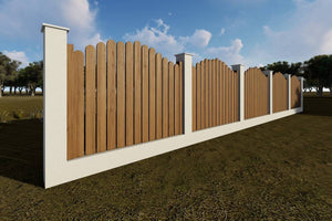 Constructie Gard din Lemn Vertical cu Stalpi de Beton GA11 - gard rustic poza 1 thumbnail