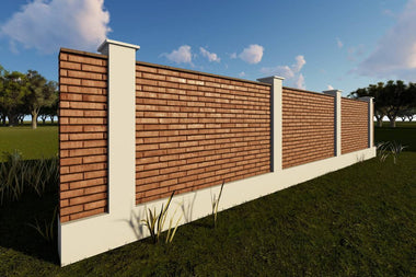 Constructie Gard din Zidarie de Caramida Model GA05 - gard clasic poza 1