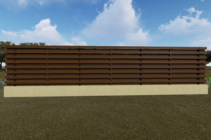Constructie Gard din Beton si Lemn GA03 - gard modern poza 2 thumbnail