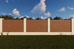 Constructie Gard din Zidarie de Caramida Model GA05 - gard clasic poza 2 thumbnail
