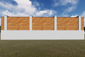 Constructie Gard din Zidarie cu Stalpi de Beton Proiect GA08 - gard clasic poza 2 thumbnail