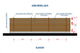 Constructie Gard de Lemn cu Fundatie Model GA10 - proiect gard