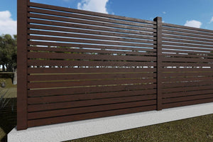 Constructie Gard de Lemn cu Fundatie Model GA10 - gard modern poza 3 thumbnail