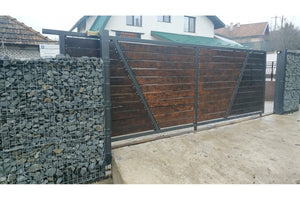 Constructie Gard din Piatra Sparta si Metal Model GA13 - gard modern poza 13 thumbnail