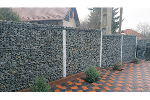 Constructie Gard din Piatra Sparta si Metal Model GA13 - gard modern poza 4 thumbnail