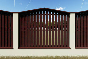 Constructie Gard cu Panouri de Lemn Verticale Proiect GA17 - gard rustic poza 2 thumbnail