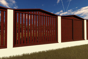 Constructie Gard cu Panouri de Lemn Verticale Proiect GA17 - gard rustic poza 4 thumbnail