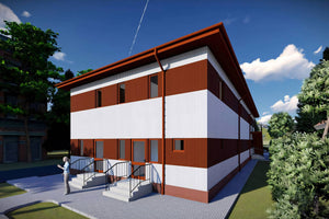 Constructie hala metalica evenimente proiect 515-007 - exterior hala imagine 5 thumbnail