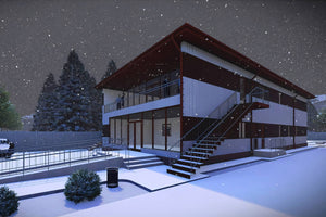 Constructie hala metalica evenimente proiect 515-007 - exterior hala imagine 8 thumbnail