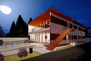 Constructie hala metalica evenimente proiect 515-007 - exterior hala imagine 9 thumbnail